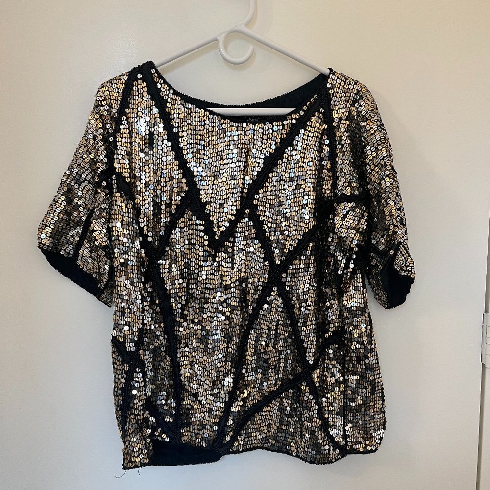 Jean for Joseph Le Bon Sequin top, L, vintage